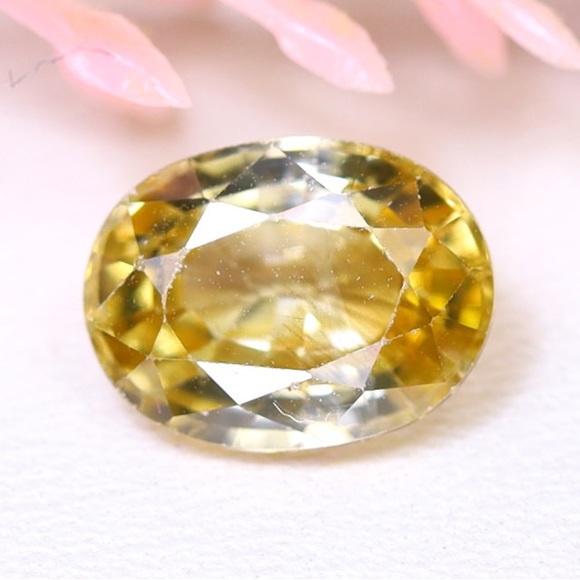 Jewelry - Yellow Zircon 3.11Ct Oval Cut Natural Golden Yellow Zircon